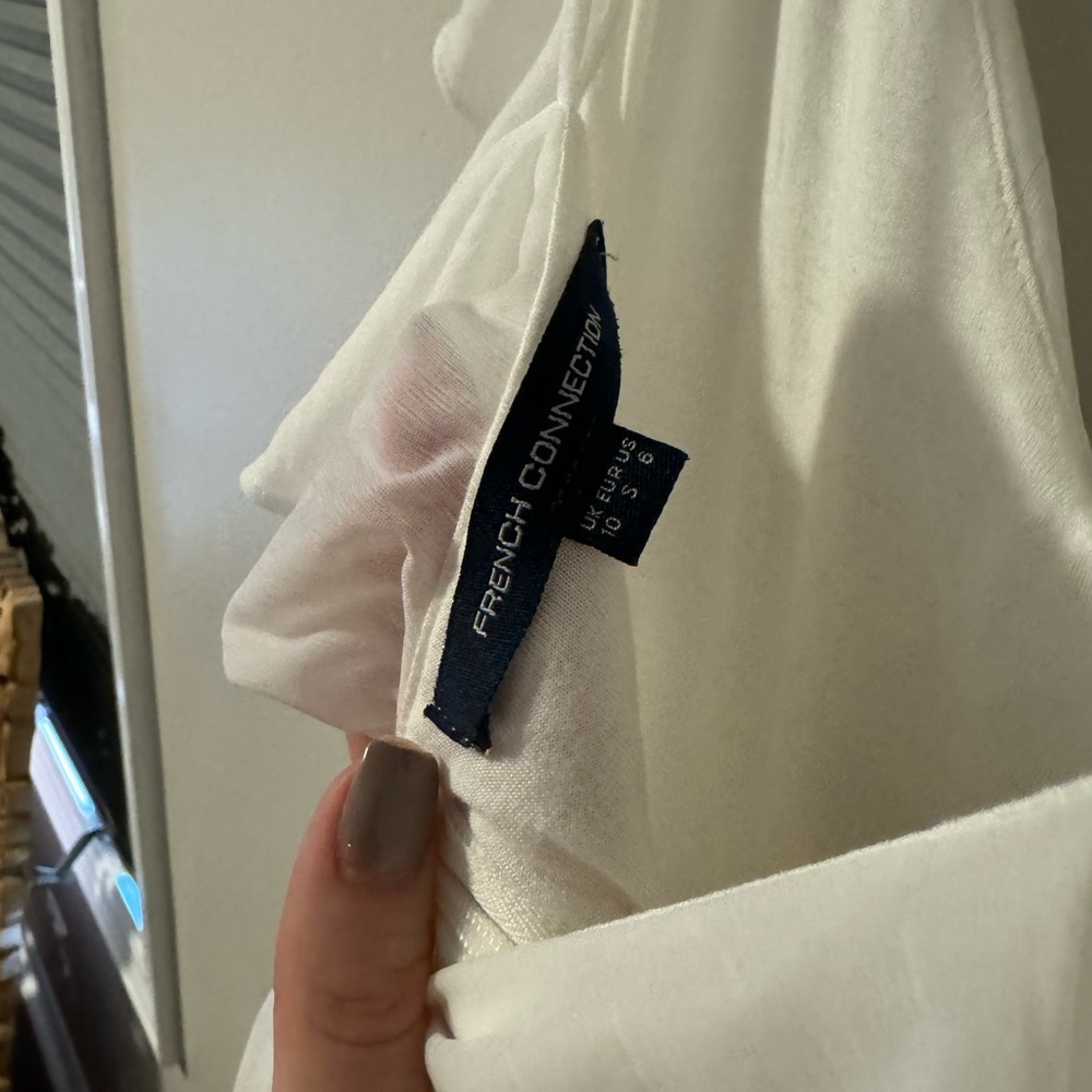 French Connection Adanna Pleated Lace Jersey Dress - Picture 8 of 8